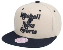 Own Brand Two Tone Retro Black/Tan Snapback - Mitchell & Ness