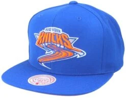 New York Knicks Warp Down Royal Snapback - Mitchell & Ness