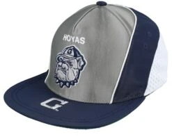 Georgetown Hoyas Freethrow Grey/Navy Snapback - Mitchell & Ness