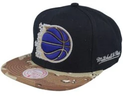 Orlando Magic Choco Camo Hwc Black Snapback - Mitchell & Ness
