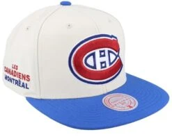 Montreal Canadiens Vintage Off White/Blue Snapback - Mitchell & Ness