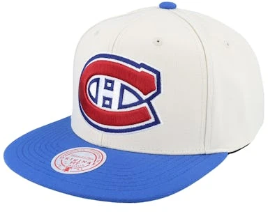 Montreal Canadiens Vintage Off White/Blue Snapback - Mitchell & Ness – Image 2