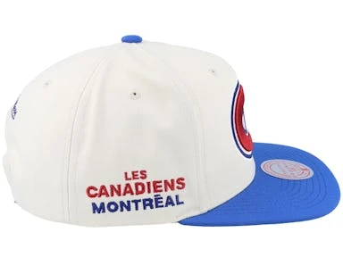 Montreal Canadiens Vintage Off White/Blue Snapback - Mitchell & Ness – Image 4