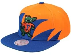 University Of Florida Sharktooth Orange/Royal Snapback - Mitchell & Ness