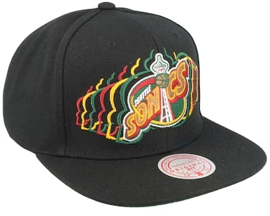 Seattle Supersonics Team Vibes Hwc Black Snapback - Mitchell & Ness â Image 2