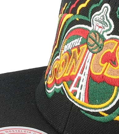 Seattle Supersonics Team Vibes Hwc Black Snapback - Mitchell & Ness â Image 6