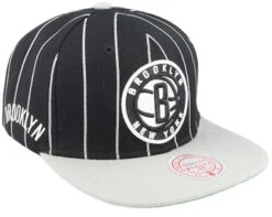 Brooklyn Nets Team Pin Black Snapback - Mitchell & Ness