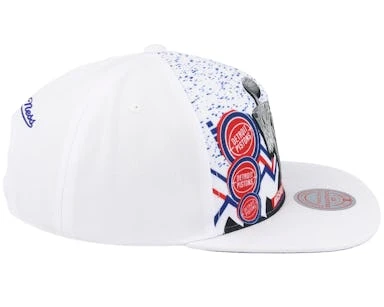 Detroit Pistons 90's Playa Rasheed Wallace White Snapback - Mitchell & Ness – Image 4