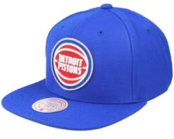 Detroit Pistons Team Ground 2.0 Blue Snapback - Mitchell & Ness