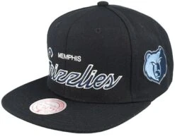 Memphis Grizzlies Team Script 2.0 Black Snapback - Mitchell & Ness