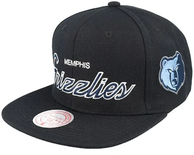 Memphis Grizzlies Team Script 2.0 Black Snapback - Mitchell & Ness