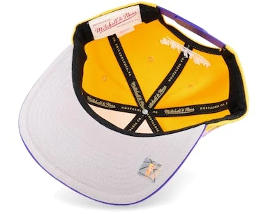 Los Angeles Lakers Team Insider Yellow/Purple Snapback - Mitchell & Ness â Image 5