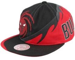 Chicago Bulls Spiral Deadstock Black Snapback - Mitchell & Ness