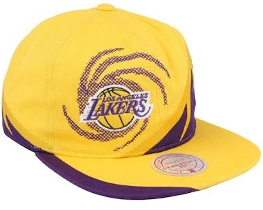 Los Angeles Lakers Spiral Deadstock Yellow Snapback - Mitchell & Ness â Image 2