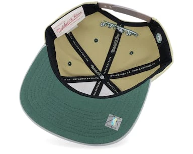 Milwaukee Bucks Classic Canvas Tan Snapback - Mitchell & Ness – Image 5