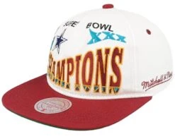 30 Champs Off White/Red Snapback - Mitchell & Ness