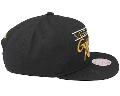 Vegas Golden Knights Retro Lock Up Black Snapback - Mitchell & Ness â Image 4