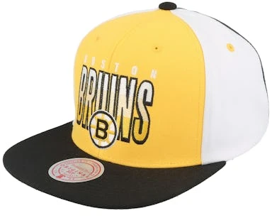 Boston Bruins Billboard 2 Vintage Yellow/Black Snapback - Mitchell & Ness