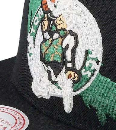 Boston Celtics Paint By Number Black Snapback - Mitchell & Ness – Image 6