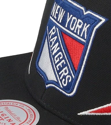 New York Rangers Double Trouble Vintage Black Snapback - Mitchell & Ness – Image 6