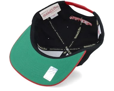 Detroit Red Wings Crooked Path Black Snapback - Mitchell & Ness – Image 5