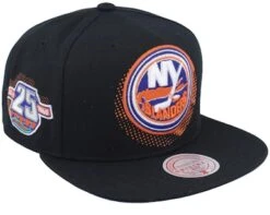 New York Islanders Big Face 7.0 Black Snapback - Mitchell & Ness