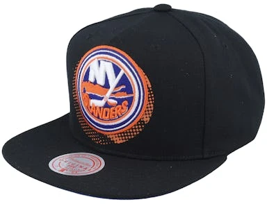 New York Islanders Big Face 7.0 Black Snapback - Mitchell & Ness – Image 2