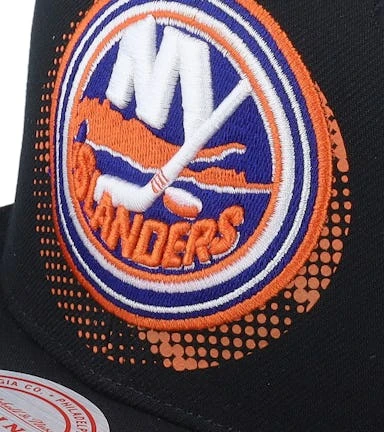 New York Islanders Big Face 7.0 Black Snapback - Mitchell & Ness – Image 6