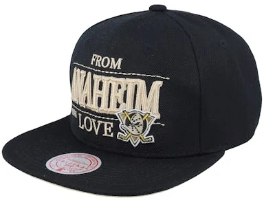 Anaheim Ducks With Love Black Snapback - Mitchell & Ness – Image 2