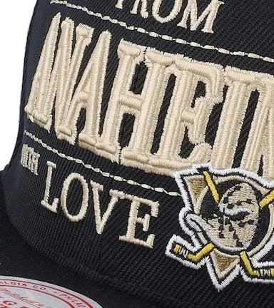 Anaheim Ducks With Love Black Snapback - Mitchell & Ness – Image 6