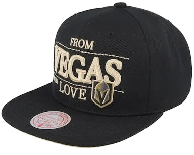 Vegas Golden Knights With Love Black Snapback - Mitchell & Ness – Image 2