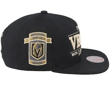 Vegas Golden Knights With Love Black Snapback - Mitchell & Ness – Image 4