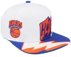 New York Knicks Fast Times Hwc White Snapback - Mitchell & Ness