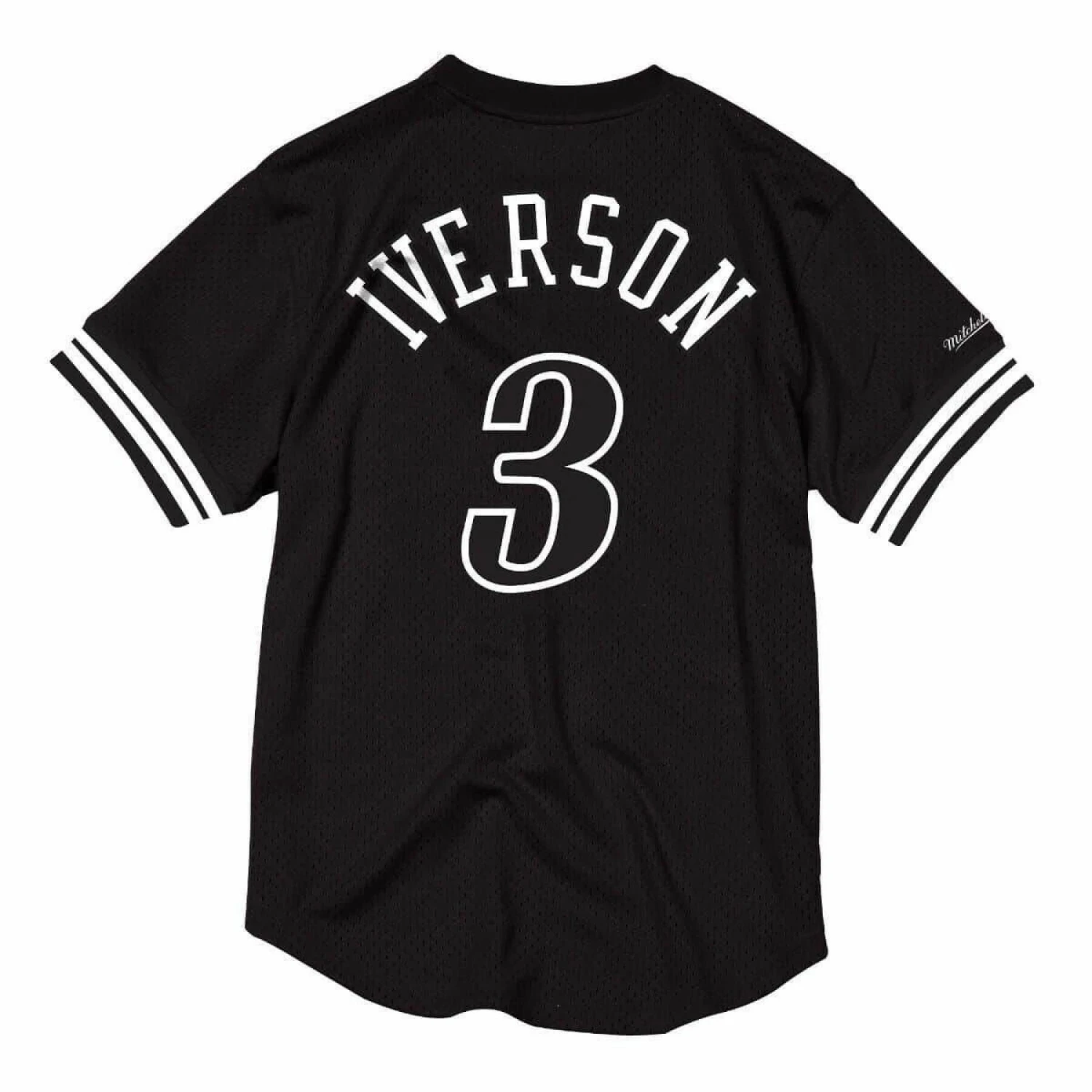 Mitchell & Ness T-shirt Philadelphia 76ers Black & White Mesh â Image 2