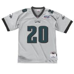 Mitchell & Ness Maillot Vintage Philadelphia Eagles Platinum Brian Dawkins
