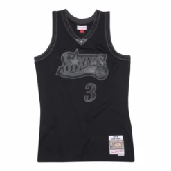 Maillot Allen Iverson Sixers Full Black Swingman - Mitchell & Ness