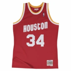 Maillot Hakeem Olajuwon Rockets Rouge Swingman - Mitchell & Ness