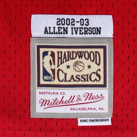 Maillot NBA Allen Iverson Sixers Rouge Swingman - Mitchell & Ness â Image 2