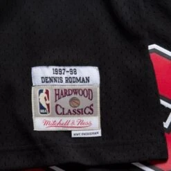 Maillot NBA Dennis RODMAN Bulls Noir Swingman - Mitchell & Ness