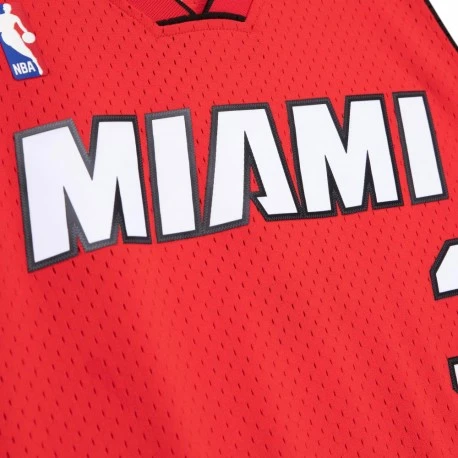Maillot NBA Dwayne Wade Heat Rouge 2005-06 Swingman - Mitchell & Ness â Image 2