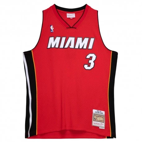 Maillot NBA Dwayne Wade Heat Rouge 2005-06 Swingman - Mitchell & Ness â Image 4