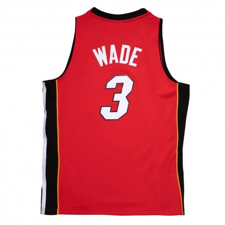 Maillot NBA Dwayne Wade Heat Rouge 2005-06 Swingman - Mitchell & Ness