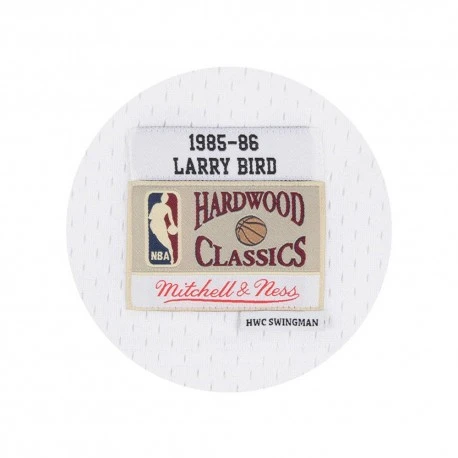 Maillot NBA Larry Bird Blanc Swingman 1985-86 Mitchell & Ness â Image 2