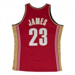 Maillot NBA Lebron James Cavs Red Swingman 2003-2004 Mitchell & Ness