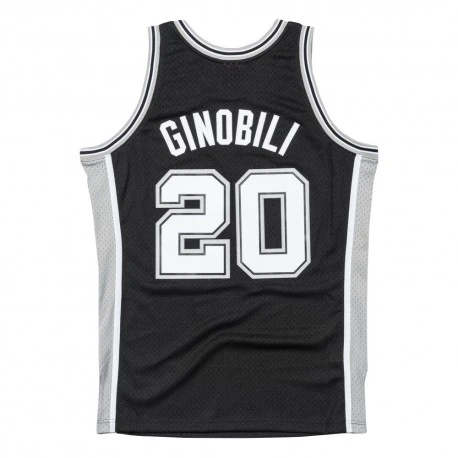 Maillot NBA Manu Ginobili Spurs Noir Swingman - Mitchell & Ness â Image 4