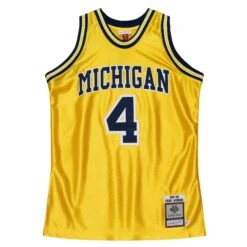Mitchell & Ness Maillot Michigan Wolverines NCAA 1991 Chris Webber