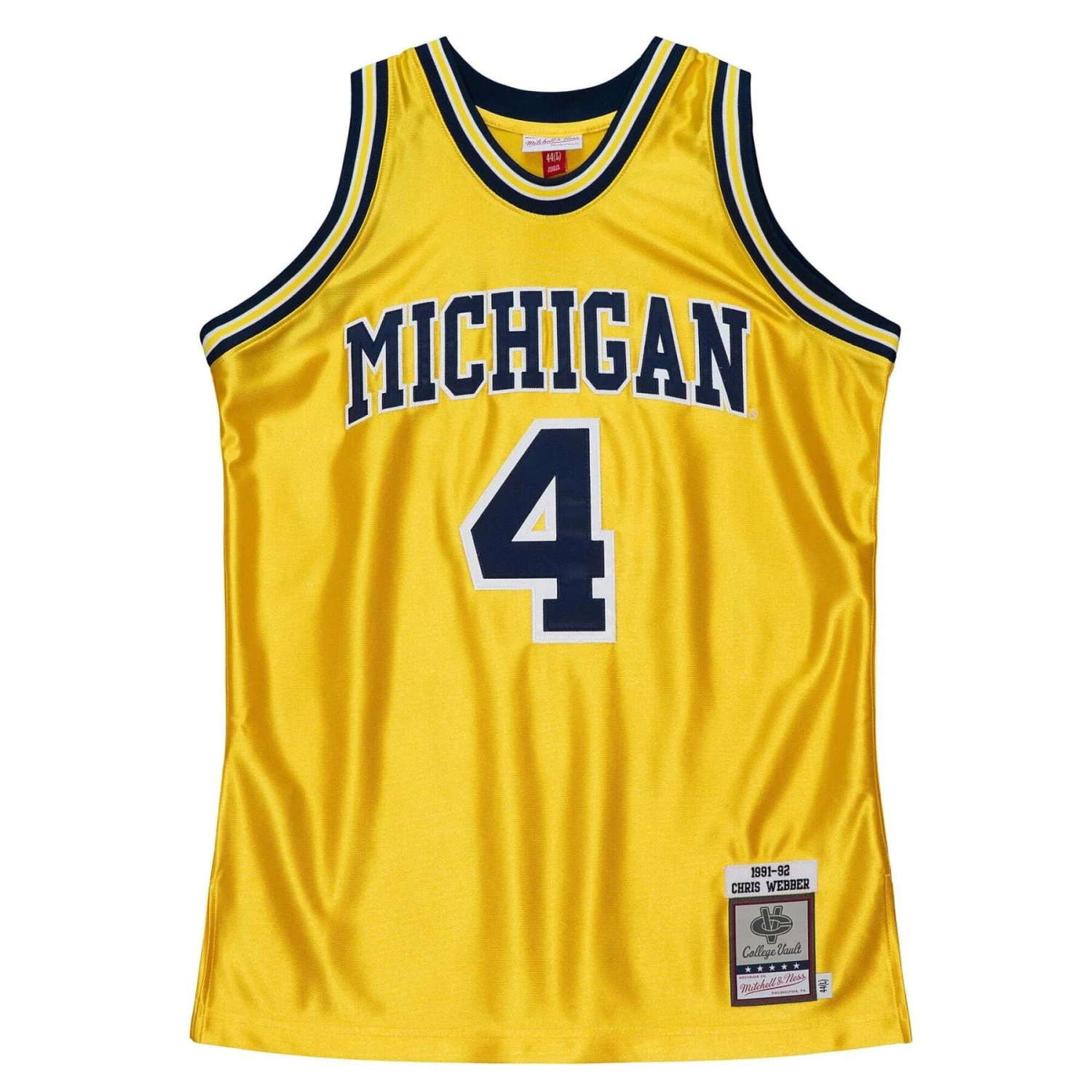 Mitchell & Ness Maillot Michigan Wolverines NCAA 1991 Chris Webber