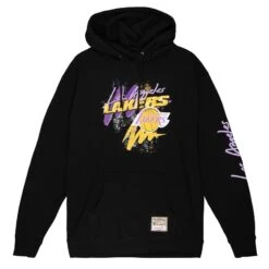 Mitchell & Ness Sweatshirt à Capuche Los Angeles Lakers Blank