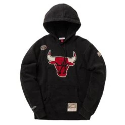 Mitchell & Ness Sweatshirt à Capuche Chicago Bulls NBA Team Logo