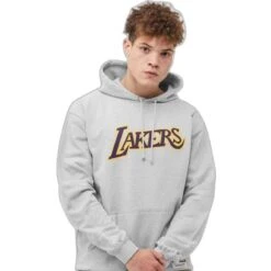 Mitchell & Ness Sweat à Capuche Los Angeles Lakers NBA Logo